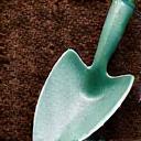 An old, well-maintained Green Hearth spade.