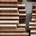 Stack of reclaimed Irish wood.